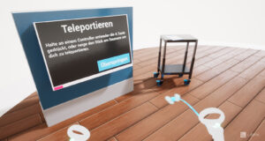Gameplay ins Tutorial des VR-Trainings