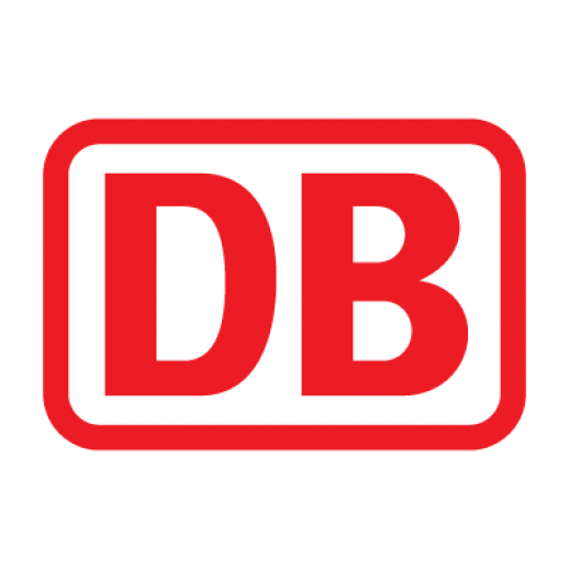 DB Schenker klein.com Logo der Deutschen Bahn in rot-weiß