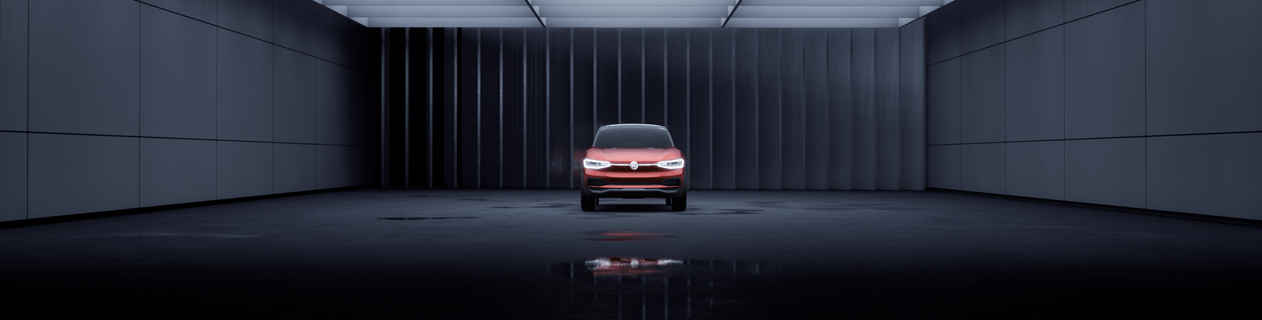 Frontansicht einer Visualisierung eines VR Tiguan